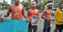 Di Jakarta, Mahasiswa Universitas Halu Oleo Minta Kematian Dua Rekannya Diusut Tuntas