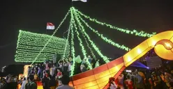 Gelar Festival of Light, Monas Dipadati Ratusan Ribu Pengunjung