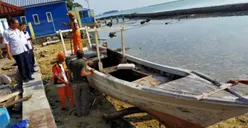 25 Kapal Tak Laik Melaut di Pulau Panggang Diangkut Petugas