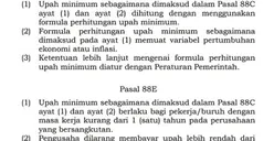 Upah Minimum Pekerja Semakin Minim? Simak Bedah Pasal UU Ciptaker Pasal 88 Ini