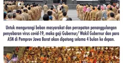 Tanggulangi Covid-19, Ridwan Kamil Potong Gaji Gubernur hingga ASN Jabar