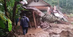 2 Rumah dan Sawah di Tasik Rusak Berat Diterjang Longsor
