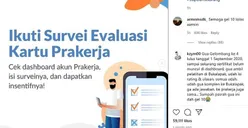 Pendaftaran Prakerja Gelombang 10 Sudah Ditutup, Yuk Ikutan Survei Evaluasi, Ada Insentif Rp50 Ribu