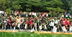 15 Ribu Bibit Ikan Nila Ditebar di Waduk Setu