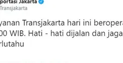 Mendadak Transjakarta Umumkan Operasional Sampai Pukul 22.00 WIB, Netizen Marah-marah