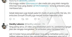 Akun Twitter TMC Hapus Cuitan Ambulans, Polisi Sebut Videonya Masih Ada di Instagram