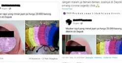Bikin Ngakak Warganet, Wanita di Depok Jual Masker Rajut di Medsos