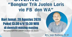 Yuk daftar jadi Peserta Bincang Jumat Bisnis Online bagi UMKM Cirebon