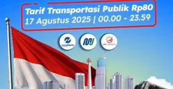 HUT RI Ke-80: Tarif Transportasi Publik Jakarta Cuma Rp80, Cek Jadwal Berlakunya di Sini