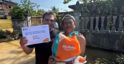 Bantuan Logistik BNI Jangkau Puluhan Titik Terdampak Banjir Bandang