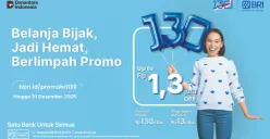 BRI Manjakan Nasabah di HUT ke-130 lewat Promo Belanja dan KPR Spesial