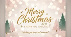 Prompt Kartu Ucapan Selamat Natal 2025 dan Tahun Baru 2026 yang Keren
