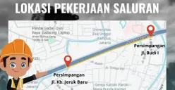 Rekayasa Lalu Lintas Pembangunan Saluran Jalan Arjuna Selatan Kecamatan Kebon Jeruk, Berlaku hingga 5 Desember 2025