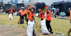 126,65 Ton Usai HUT TNI ke-80 Berhasil Dibersihkan oleh Pahlawan Kebersihan 