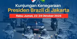 Presiden Brasil dan Afrika Selatan Lakukan Kunjungan, Rekayasa Lalu Lintas 22-24 Oktober 2025: 5 Ruas Jalan Ditutup! 
