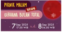 Warga Jakarta Merapat! Yuk Ikut Piknik Malam Bersama Gerhana Bulan Total 7 September 2025, Segera Daftar Jangan Sampai Ketinggalan, Kuota Terbatas