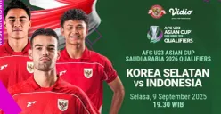 GRATIS! Link Live Streaming Indonesia VS Korea Selatan Kualifikasi Piala Asia U23 2026 Malam Ini, Kick Off Jam 19.30 WIB Tinggal KLIK