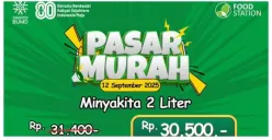 Jadwal Pasar Murah di Jakarta 12 September 2025, Minyak Goreng Mulai dari Rp15 Ribuan, Cek Lokasinya