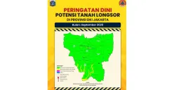 PERINGATAN DINI! Potensi Tanah Longsor di DKI Jakarta Bulan September 2025, Cek Wilayah Mana Saja