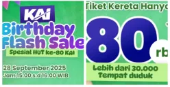 Siap-siap Besok! Cara Dapatkan Diskon Tiket Kereta Api Cuma Bayar Rp80 Ribu pada 28 September 2025, Waktu War Cuma 1 Jam