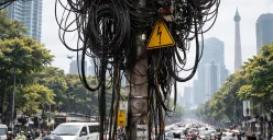 Tingkatkan Keselamatan, Pramono Anung Teken Perda Jaringan Utilitas Kabel Semrawut di DKI Jakarta