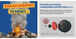Bakar Sampah di Ruang Terbuka Bisa Hasilkan Partikel Halus PM2,5 dan Berdampak pada Kesehatan, DLH DKI Beri Solusi Kelola Sampah dengan Cara Ini