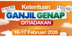 Dishub DKI Jakarta Meniadakan Ganjil Genap 16-17 Februari 2026 Dalam Rangka Perayaan Hari Raya Imlek