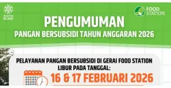 Pelayanan Pangan Bersubsidi di Gerai Food Station Libur 16-17 Februari 2026, Dibuka Kembali pada Tanggal Ini...