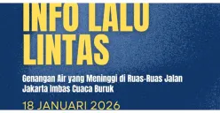 UPDATE 18 Januari 2026: Genangan Air Meninggi di Ruas-ruas Jalan Jakarta Imbas Cuaca Buruk, Ada di 4 Titik Ini
