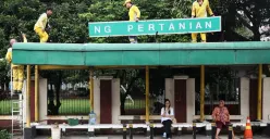 Kini Tak Lagi Bocor, Satgas Bina Marga Rampungkan Perbaikan Atap dan Lampu Halte Litbang Pertanian