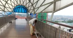Diduga Imbas Vandalisme Pencurian Kabel Listrik, Dinas Bina Marga DKI Jakarta Perbaiki Lift JPO Lenteng Agung Jakarta Selatan!