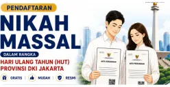 Sambut HUT ke 499 Kota Jakarta, Dukcapil Jakarta Utara Gelar Nikah Massal GRATIS, Simak Syarat dan Cara Daftarnya di Sini