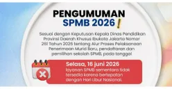 Libur Tahun Baru Islam 2026, Pendaftaran SPMB DKI Jakarta 2026 Hari Ini Ditiadakan, Dibuka Kembali Rabu 17 Juni 2026, Cek Jadwalnya