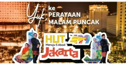 Puncak Perayaan HUT ke-499 DKI Berpusat di Bundaran HI, Ada Atraksi Flying LED Show hingga Peluncuran Logo 5 Abad Jakarta!