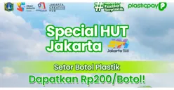 Khusus Hari Ini dan Besok, Spesial HUT ke 499 Kota Jakarta: Setor Botol Plastik Bisa Dapat Rp200 per Botol Yuk Kumpulkan Sebanyak-banyaknya