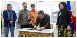 Gubernur DKI Jakarta Pramono Anung Pramono Anung Resmikan Sekretariat MGMAC di Balai Kota. (Sumber: beritajakarta.id)