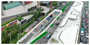 Revitalisasi Area di Stasiun Bundaran HI Bank Jakarta (Sumber: beritajakarta.id)