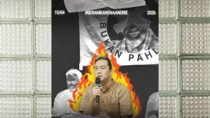 Korban Penyiraman Air Keras oleh Oknum TNI, Andrie Yunus. (Sumber: Instagram.com/@kontras_update)