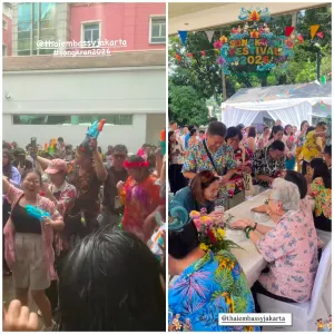 Festival Songkran 2026 di Kedutaan Besar Thailand Jakarta. (Sumber: Instagram @thaiembassyjakarta | Foto: Instagram @thaiembassyjakarta)