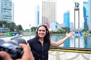 Legenda sepak bola dunia asal Argentina yang juga mantan punggawa Barcelona, Juan Pablo Sorin. (Sumber: beritajakarta.id | Foto: beritajakarta.id)