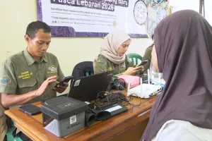Dukcapil Provinsi DKI Jakarta telah mendata sebanyak 7.911 jiwa pendatang baru pascalebaran 1447 H/2026 M. (Sumber: beritajakarta.id | Foto: beritajakarta.id)