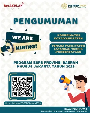 Program Bantuan Stimulan Perumahan Swadaya (BSPS) di Provinsi DK Jakarta Tahun 2026. (Sumber: Instagram @pkp_perumahan_jawa1 | Foto: Instagram @pkp_perumahan_jawa1)