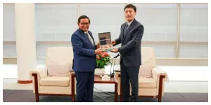 Gubernur DKI Jakarta, Pramono Anung dan Executive Vice Mayor Shenzhen, Tao Yongxin (Sumber: beritajakarta.id)