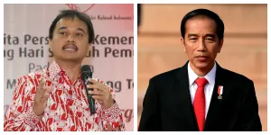 Roy Suryo dan Joko Widodo (Jokowi) (Sumber: kemenpora.go.id dan banggaikep.go.id)