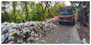 Tumpukan Sampah di Cakung (Sumber: beritajakarta.id)