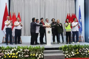 Dinas Perhubungan (Dishub) DKI Jakarta resmi memulai langkah baru untuk memperkuat ketertiban lalu lintas di ibu kota melalui program Ojol Pelopor KITA Jakarta 2026. (Sumber: beritajakarta.id | Foto: beritajakarta.id)