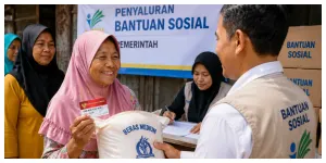 Ilustrasi. Bantuan Sosial (Sumber: Generative AI)