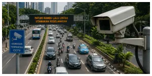 Ilustrasi. CCTV Jakarta Takeover (Sumber: Generative AI)