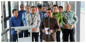 Gubernur DKI Jakarta, Pramono Anung meresmikan Halte Swadarma Paragon Corp, Petukangan Utara, Pesanggrahan, Jakarta Selatan, Kamis (9/7). (Sumber: beritajakarta.id)