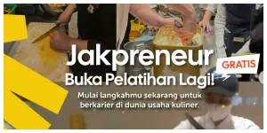 Jakpreneur Kembali Buka Pelatihan Dunia Usaha Kuliner GRATIS, Kuota Terbatas (Sumber: Instagram @dkijakarta)